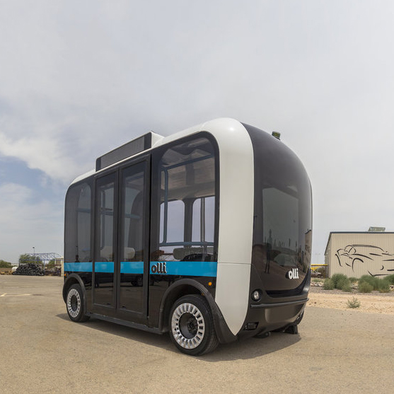 olli self-driving shuttle-- AI automationdriverless vehicles