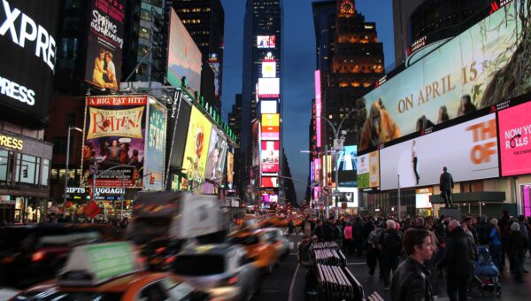 Capalino works with Outfront Media formerly CBS Outdoors Times Square billboard