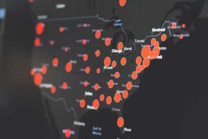 COVID-19 Map graphic
