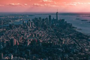 Aerial photo of New York City